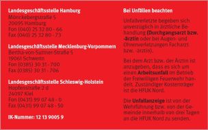 Versichertenkarte der HFUK - Rückseite