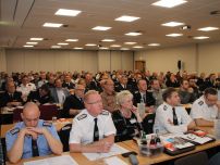 Rund 165 interessierte Teilnehmerinnen und Teilnehmer aus den Feuerwehren und Komunalverwaltungen nahmen am 8. und 9. November 2018 am 6. Kommunalforum der HFUK Nord in Lübeck teil. (Foto: Holger Bauer)