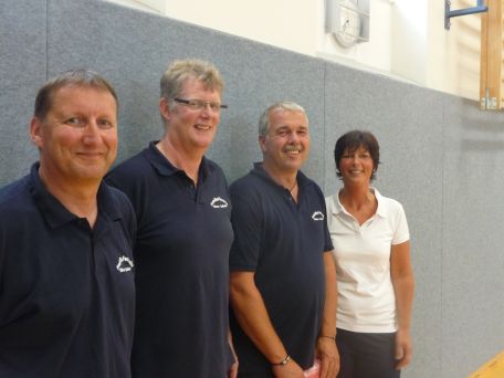 Ein Lachen darf beim Dienstsport der FF Risum-Lindholm nicht fehlen.