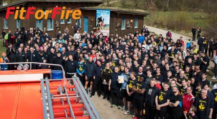 Der große Andrang auf den 10. FitForFire-Lauf erfreute alle Beteiligten.