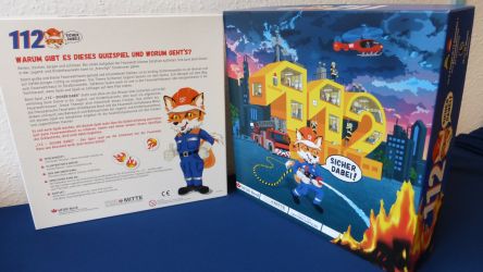 Das Spiel "112-Sicher dabei!" wird an die Jugend- und Kinderfeuerwehren im Geschäftsgebiet der HFUK Nord kostenlos verteilt.