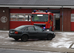 Gefährliche Kreuzungen am Feuerwehrhaus müssen unbedingt vermieden werden.