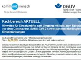 DGUV: "FB Aktuell" zur Coronapandemie aktualisiert