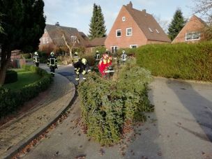 Die Feuerwehren hatten im Jahr 2022 bereits viele Einsätze durch Sturmschäden zu bewältigen. (Bild: Dirk Rixen / HFUK Nord)