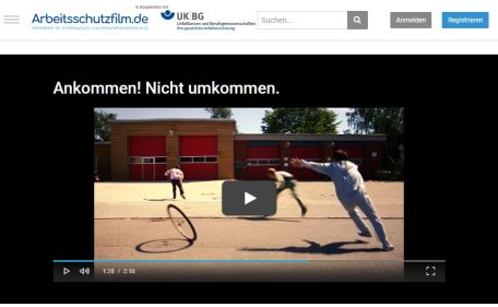 Die viralen Videoclips zur Unfallverhütung der HFUK Nord finden sich ebenfalls in der Mediathek wieder. (Bild: HFUK Nord)