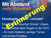 Halbzeit bei Petition „Mit Abstand mehr Sicherheit“: Es braucht noch Unterschriften bis zum Ziel