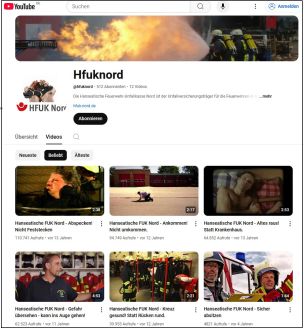 Youtube-Kanal der HFUK Nord