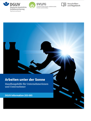 DGUV Information 203-085 "Arbeiten unter der Sonne"