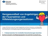 Herzgesundheit von Feuerwehrangehörigen: DGUV gibt „FB aktuell“ heraus