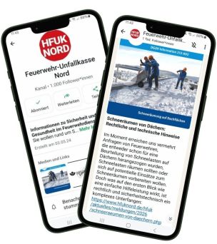 Die HFUK Nord freut sich über mehr als 1.000 Abonnenten des eigenen WhatsApp-Kanals.