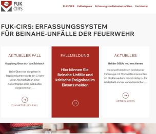 Frontpage der Seite www.fuk-cirs.de