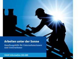 Neu erschienen: Broschüre "Arbeiten unter der Sonne" und Norm "Boote für die Feuerwehr"
