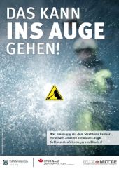 Poster der Aktion "Augenverletzungen"
