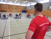 Nach nur wenigen Clicks kann der Feuerwehrdienstsport beginnen. (Bild: Mohr / HFUK Nord)