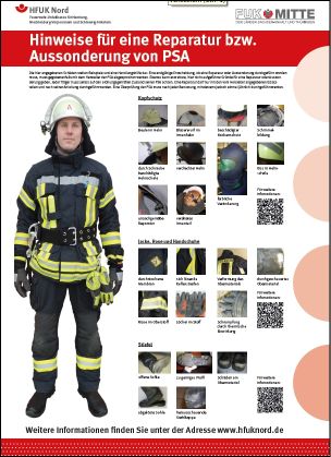 Poster: Hinweise für Reparatur und Aussonderung von Persönlicher Schutzausrüstung