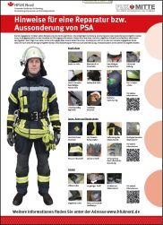 Poster "Hinweise für eine Reparatur oder Aussonderung von PSA"