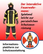 Unser "Interaktiver Feuerwehrmann": Spielend leicht zur persönlichen Schutzausrüstung - klick auf das Bild! 
